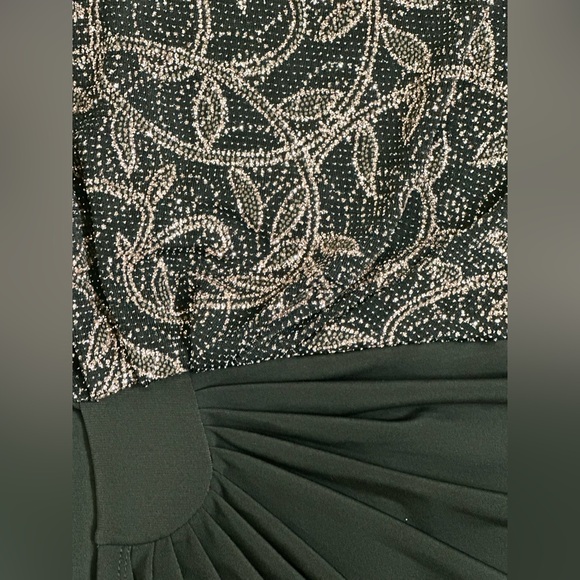 NWT Enfocus Studio Womens Black Wrap Front Shimmer Top Sleeveless Dress Size 16W - Picture 7 of 9